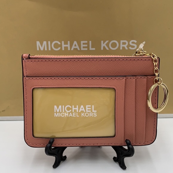 Michael Kors Avril Small Logo Top-Zip Satchel and Small Wallet Coinpouch Set - Picture 13 of 16